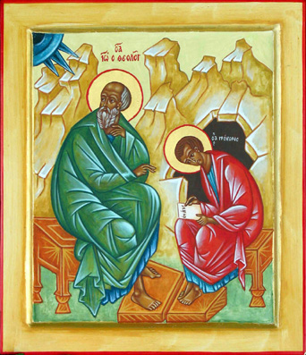Saint Jean l'Apôtre et son disciple Prochore