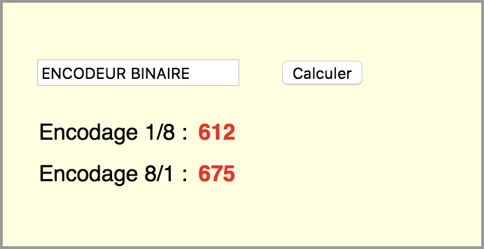 Encodeur 1/8 et 8/1