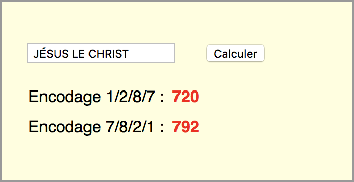 Encodage : Jésus le Christ